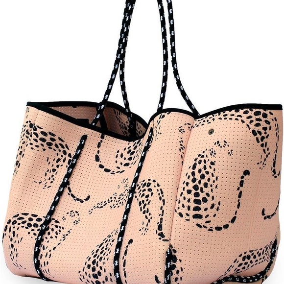 Elegant Savage with a Leopard Print Tote Bag - Picture 2 of 13